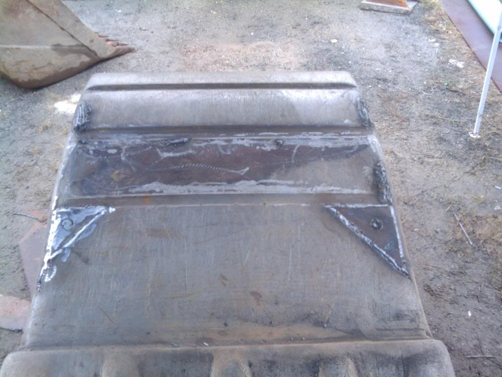 First real welding project. (excavator bucket)