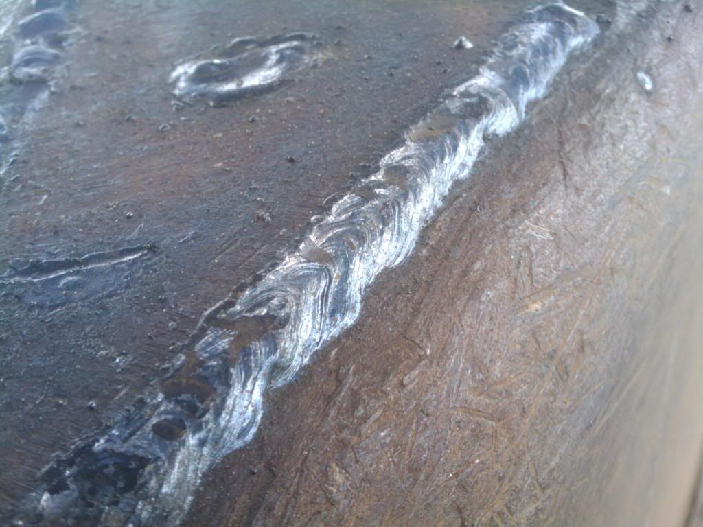 First real welding project. (excavator bucket)