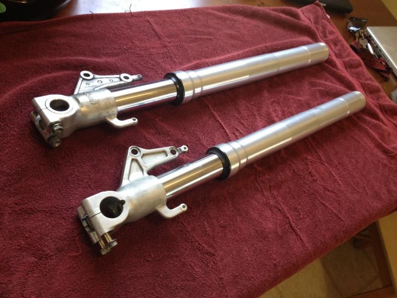 Billet Monster Rear Sets & 749 forks & shims for SBK conversion