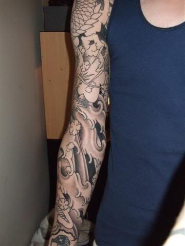 Usually full sleeve tattoos