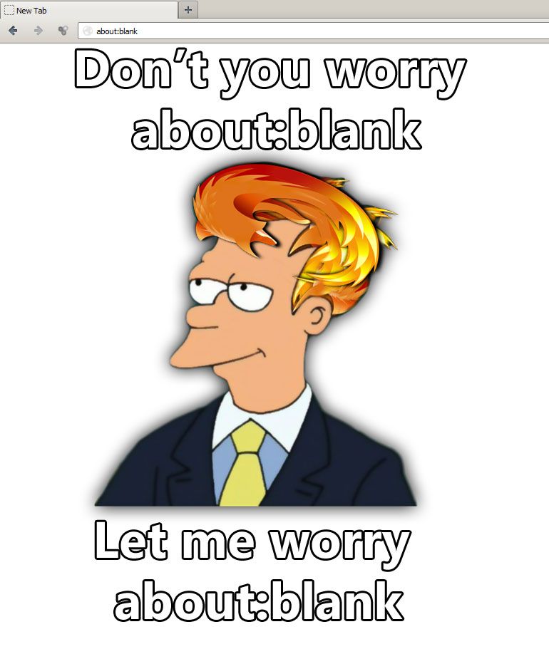 Don't you worry about:blank