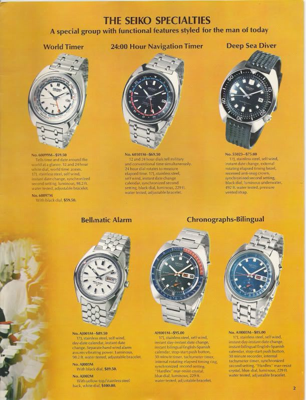 Image result for seiko bell matic brochure