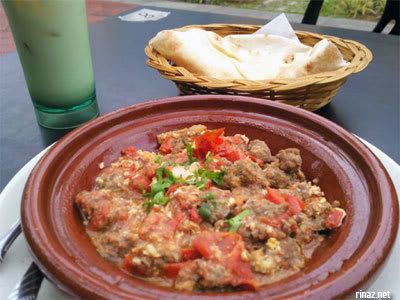 Deli Moroccan, Kofta Tagine, Pita Bread and Moroccan Apple Juice