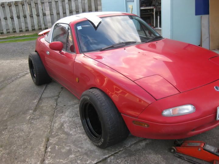 How NOT to stance a miata 14x10 w 57mm offset