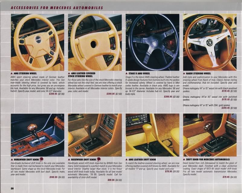 AMG options, W126 1985 color catalogue, 50 pages, Beverly Hills AMG
