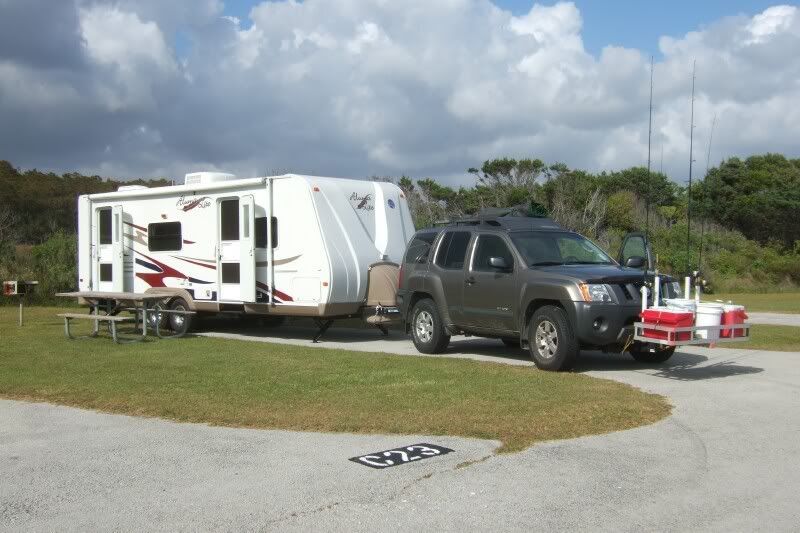 Nissan pathfinder towing travel trailer #6