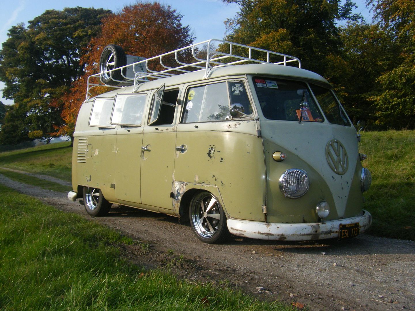 For Sale 1958 OG LHD Mango Green/Seagull Grey Walk Thru Microbus VW