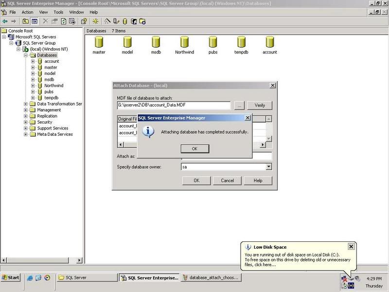 4database_attach_success.jpg