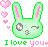 The Minty Green Bunneh Loves You!