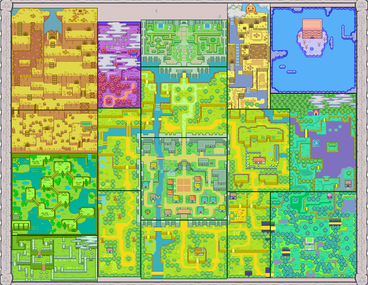 Ocarina Of Time Map. area in Ocarina of Time.