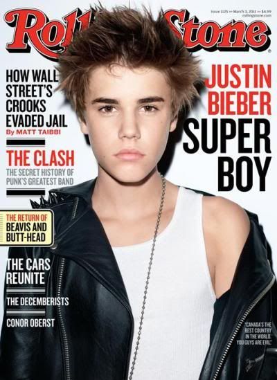 justin bieber rolling stone 2011. girls on the lips, Justin