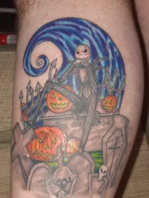 nightmare before christmas tattoo. nightmare before christmas tattoo sleeve