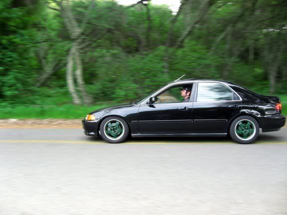 Civic Green Rims