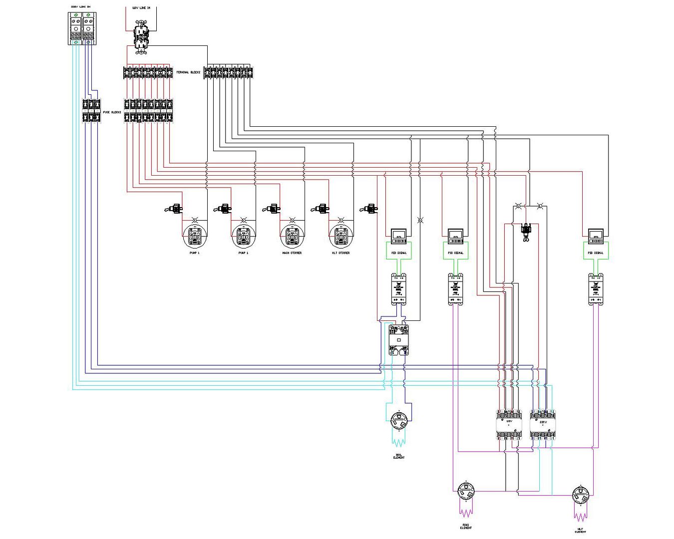 Wiring Schematic For Switchable 110v  220v Control Panel