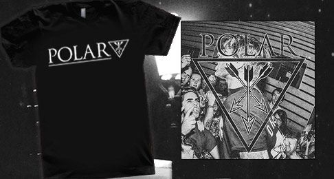 Polar Tshirt + 'Inspire Create Destroy' 7 inch Polar Tshirt + 'Inspire Create Destroy' 7 inch