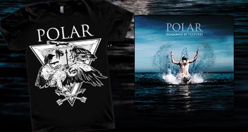 Polar Tshirt + 'Shadowed By Vultures' CD Polar Tshirt + 'Shadowed By Vultures' CD