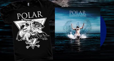 Polar Tshirt + 'Shadowed By Vultures' Vinyl LP Polar Tshirt + 'Shadowed By Vultures' Vinyl LP
