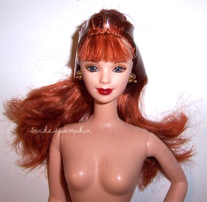 red hair barbie
