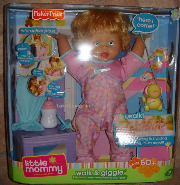 fisher price little mommy walk and giggle doll