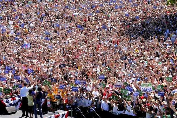 Massive Obama Rally
