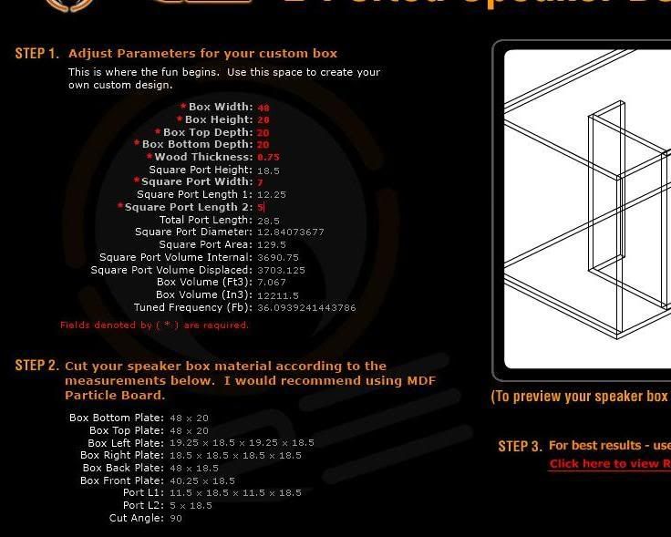 RE enclosure calculator for my DD 9918 Realm of Excursion