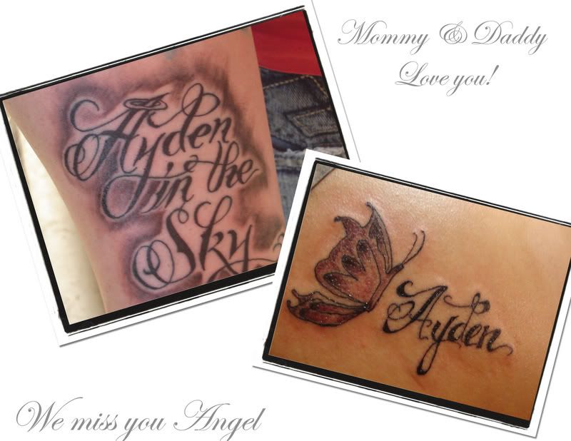 Our Memorial Tattoos for our precious son