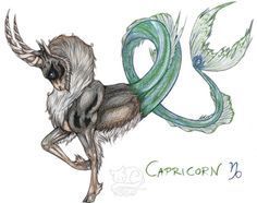 Sea Goat Capricorn Zodiac Series Romina Russell