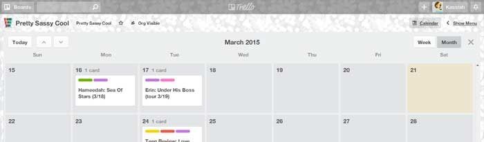 Using Trello as an Editorial Calendar for your Book Blog