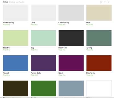 Feedly Color Choices