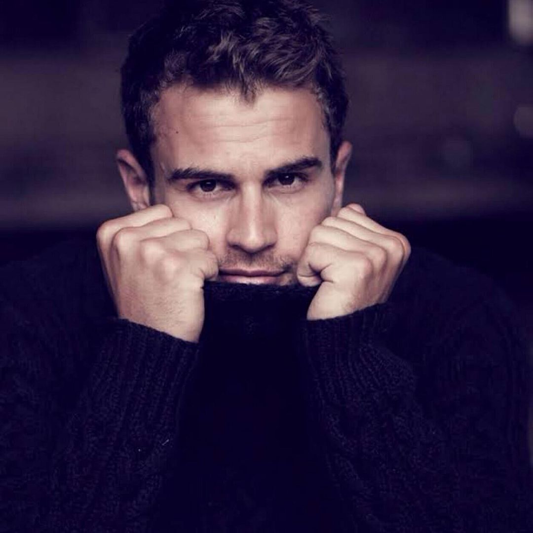 Theo James peekaboo you're welcome