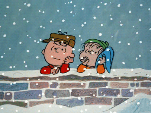 Charlie Brown Christmas Snowing