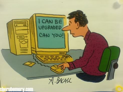 Comic in lecturer's hall