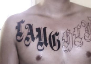 Tattoo Gangster Letters