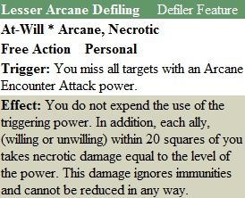 Lesser Arcane Defiling