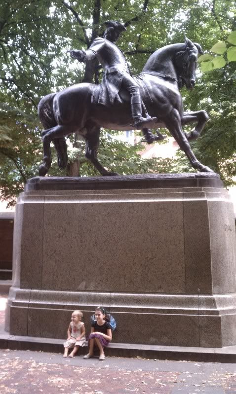 Ada and Annabelle with Paul Revere