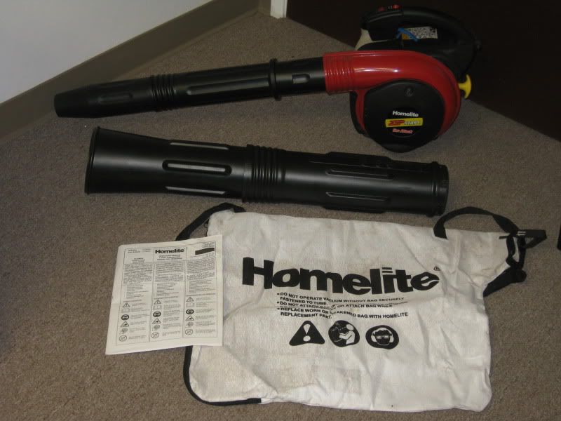 HOMELITE ZIP START VAC ATTACK LEAF BLOWER / VACUUM