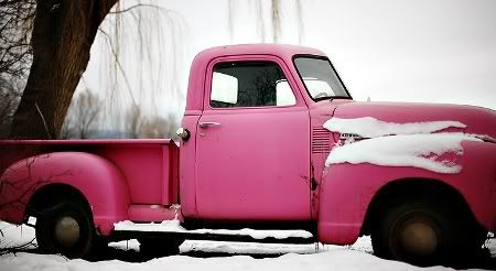 Pink truck