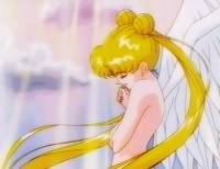 Sailor Moon en bolas y llorando