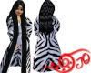 Zebra Fur with Black Trim for Women