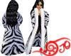 Zebra Fur with White Trim for Women