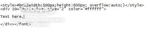 scroll box code