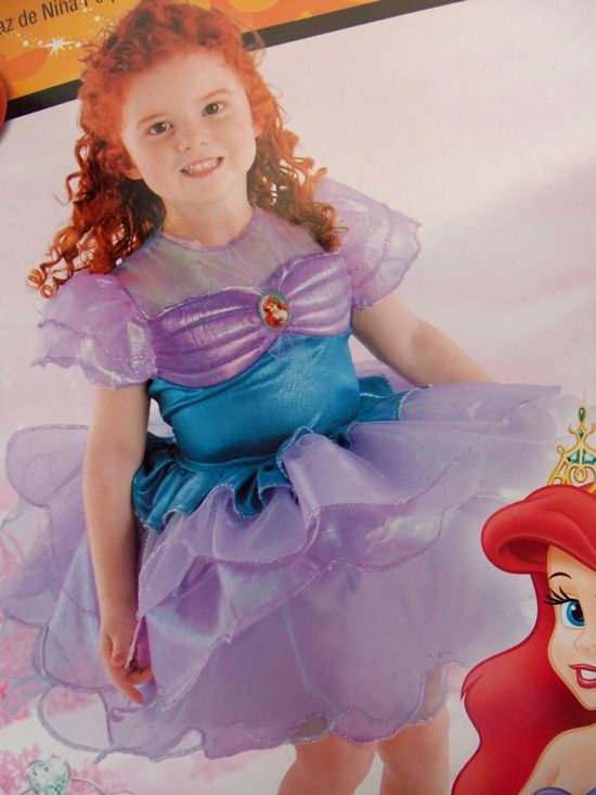 New Disney Princess Ariel Ballerina 2T Costume Dress Little Mermaid Halloween 24