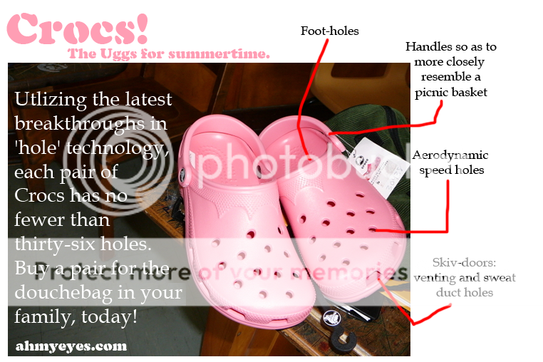 I Hate Crocs dot com.: just pictures