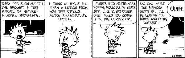 Calvin and Hobbes - Snowflake photo Snowflake.gif