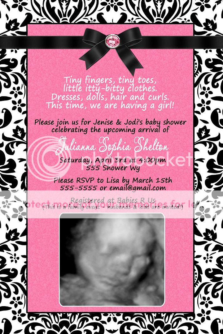 King of the Jungle BABY Shower INVITATION Ultrasound  