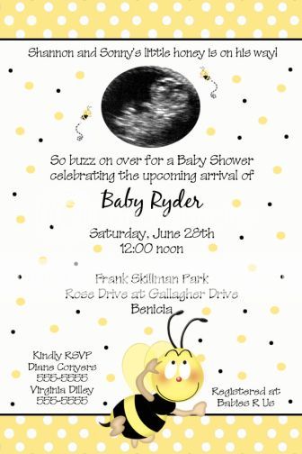 Buggy Carriage Stroller Baby Shower Invitations Unisex  