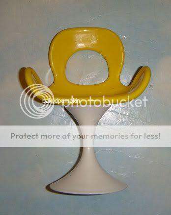 Barbie Furniture For Doll Yellow Mod Chair New pf  