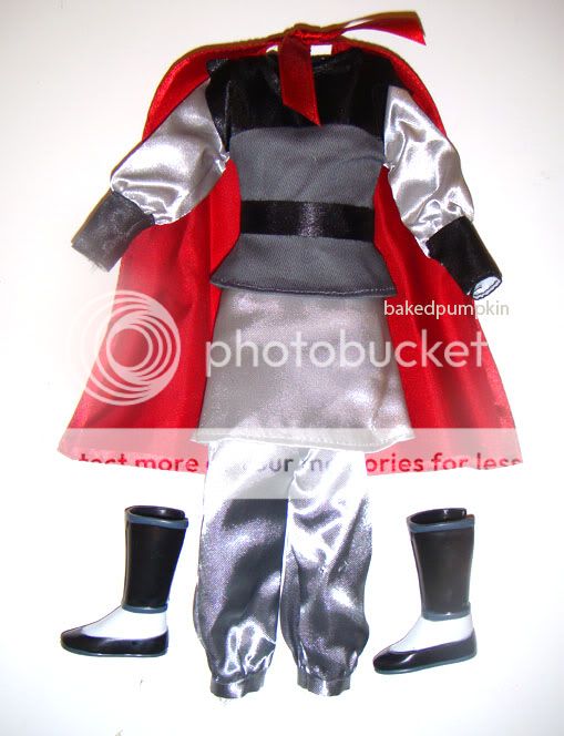 This really cool costume outfit and boots are for 12 inch high ken 