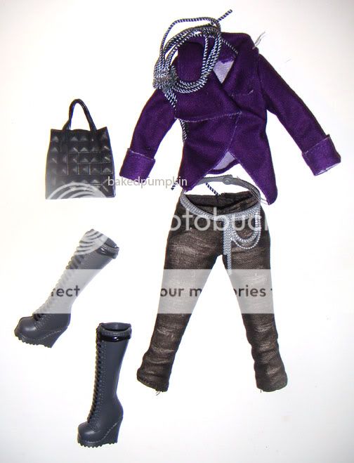 Barbie Fashion Outfits Purple Jacket/Jeans For Model Muse Doll s10 