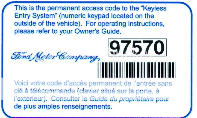 Ford f150 keycode #6